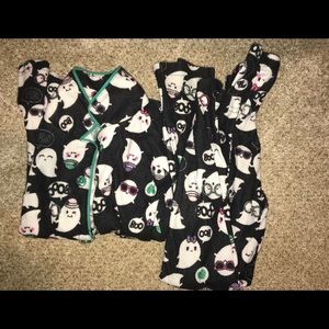 Girls size 6/7 Halloween flannel pajamas